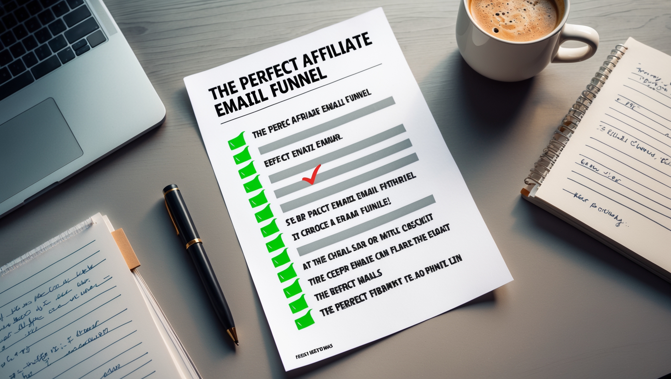 E-Mail Funnel - Die Checkliste mit KI erstellt
